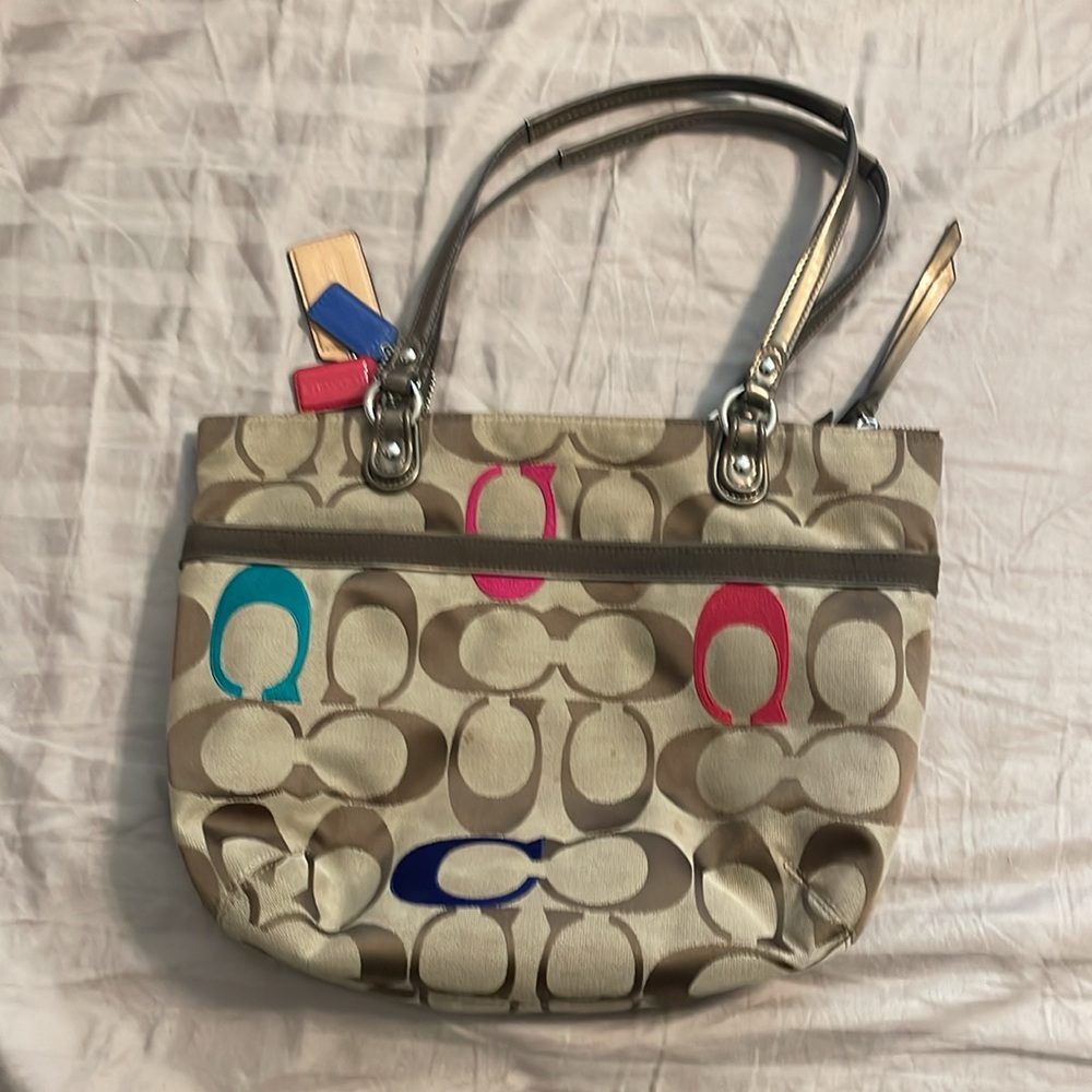 Coach tote (Multi-Color) - Picture 2 of 4